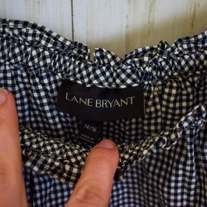 Lane Bryant Tops - Lane Bryant Gingham Off Shoulder Top F17 Lane Bryant Tops - Lane Bryant Gingham Off Shoulder Top F17